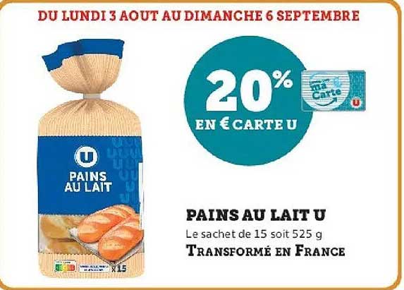 PAINS AU LAIT U