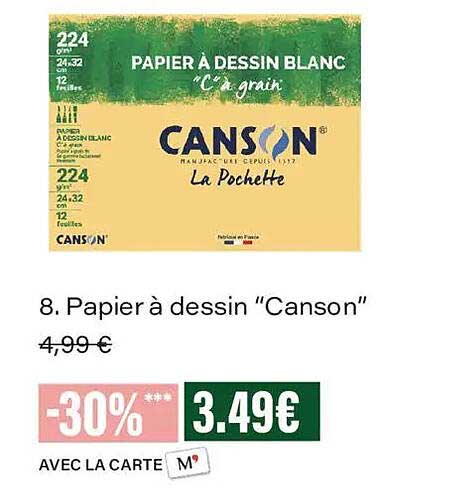 Papier à dessin “Canson”
