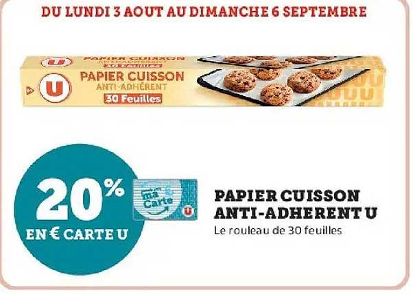 PAPIER CUISSON ANTI-ADHERENT U