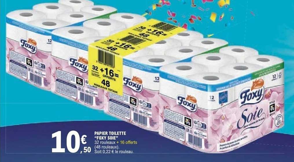 PAPIER TOILETTE "FOXY SOIE"
