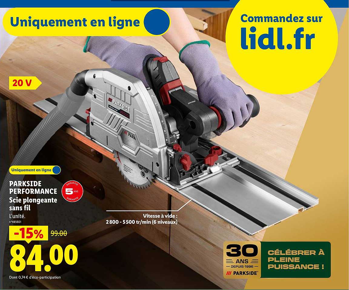 PARKSIDE PERFORMANCE Scie plongeante sans fil