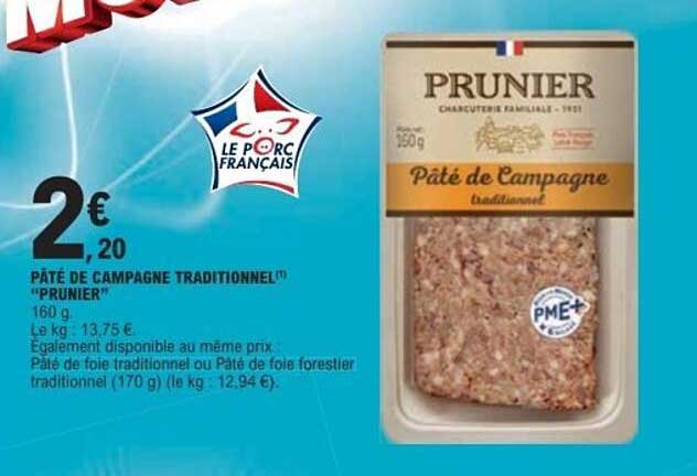 PÂTÉ DE CAMPAGNE TRADITIONNEL(1) "PRUNIER"