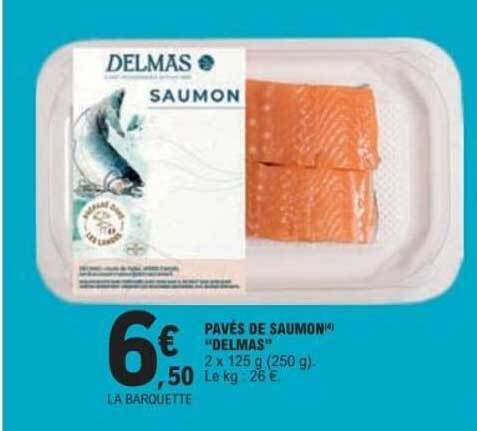 PAVÉS DE SAUMON «DELMAS»