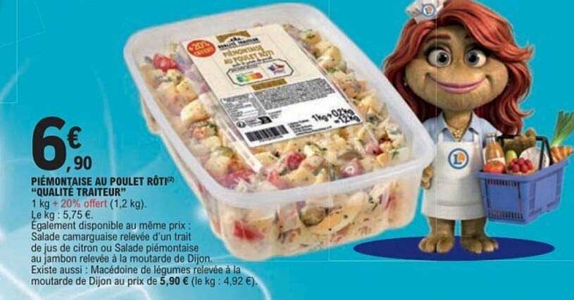 PIÉMONTAISE AU POULET RÔTI « QUALITÉ TRAITEUR »