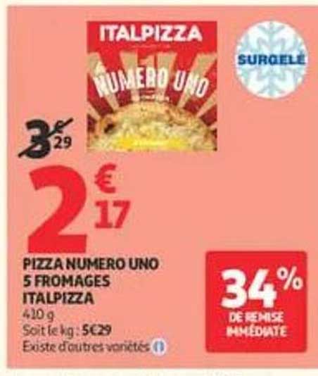 PIZZA NUMERO UNO 5 FROMAGES ITALPIZZA