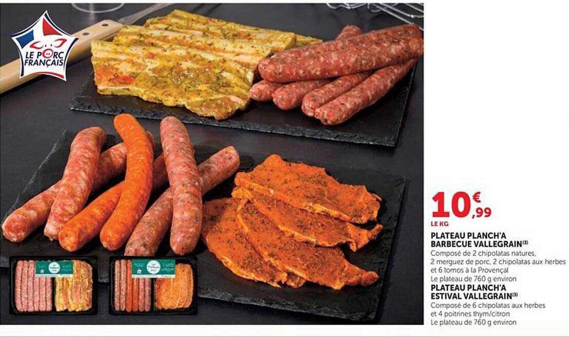 PLATEAU PLANCH'A BARBECUE VALLEGRAIN¹⁰