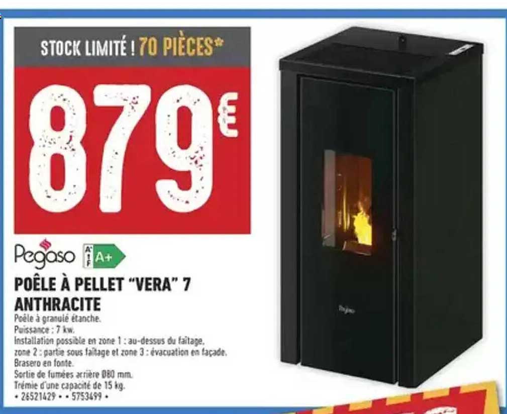 POÊLE À PELLET “VERA” 7 ANTHRACITE