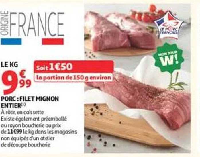 PORC : FILET MIGNON ENTIER