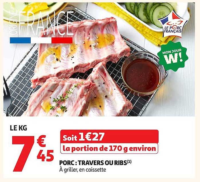 PORC : TRAVERS OU RIBS