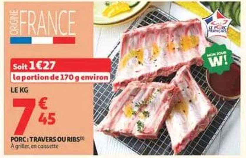 PORC: TRAVERS OU RIBS®