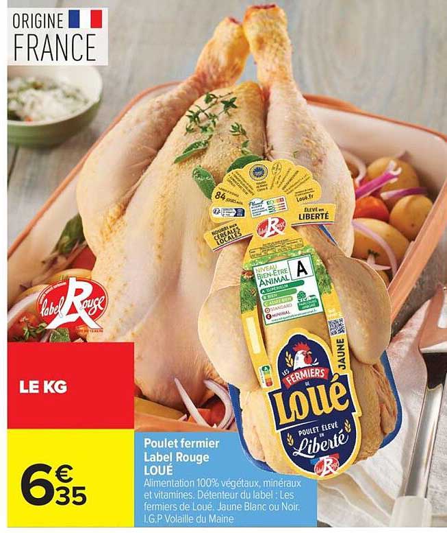 Poulet fermier Label Rouge LOUÉ