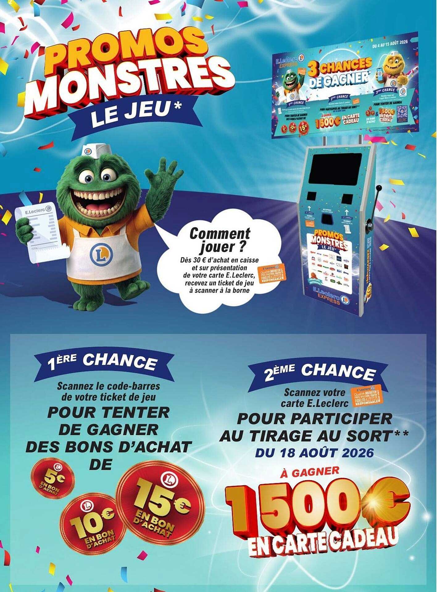 PROMOS MONSTRES LE JEU*