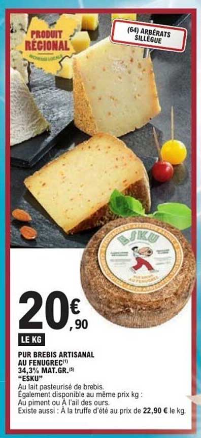 PUR BREBIS ARTISANAL AU FENUGREC «ESKU»