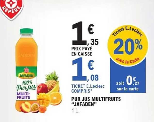 PUR JUS MULTIFRUITS "JAFADEN"
