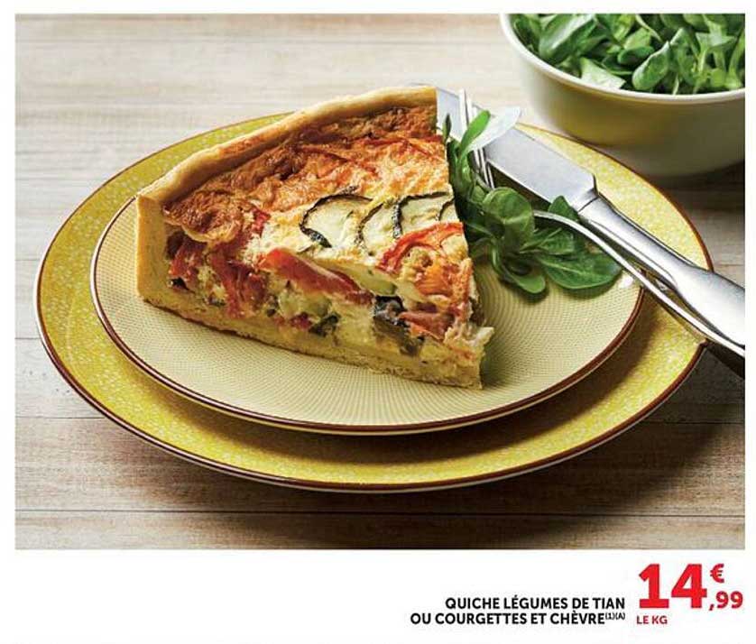 QUICHE LÉGUMES DE TIAN OU COURGETTES ET CHÈVRE