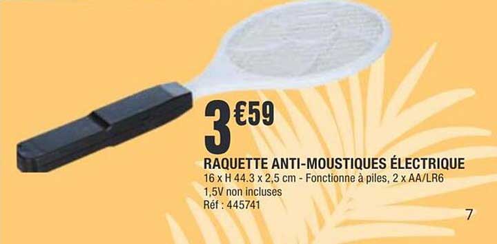 RAQUETTE ANTI-MOUSTIQUES ÉLECTRIQUE