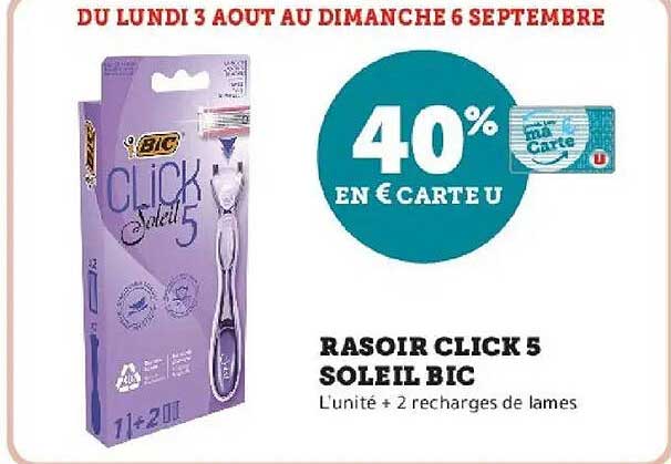 RASOIR CLICK 5 SOLEIL BIC
