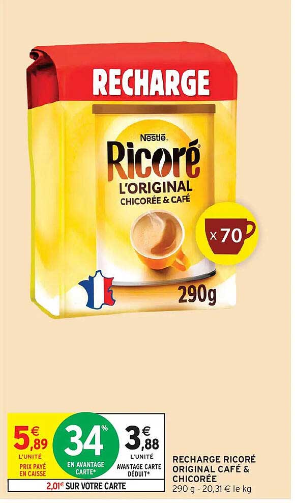 RECHARGE RICORÉ ORIGINAL CAFÉ & CHICORÉE