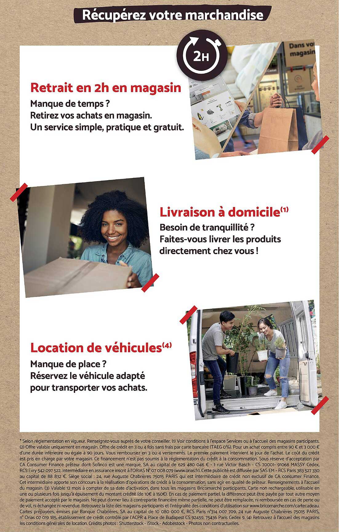 Récupérez votre marchandise