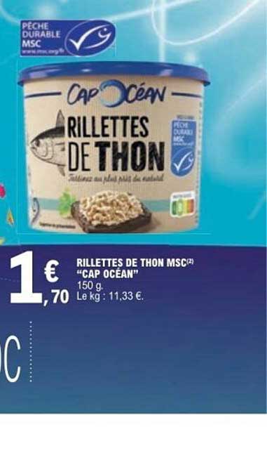 RILLETTES DE THON MSC(2) "CAP OCEAN"