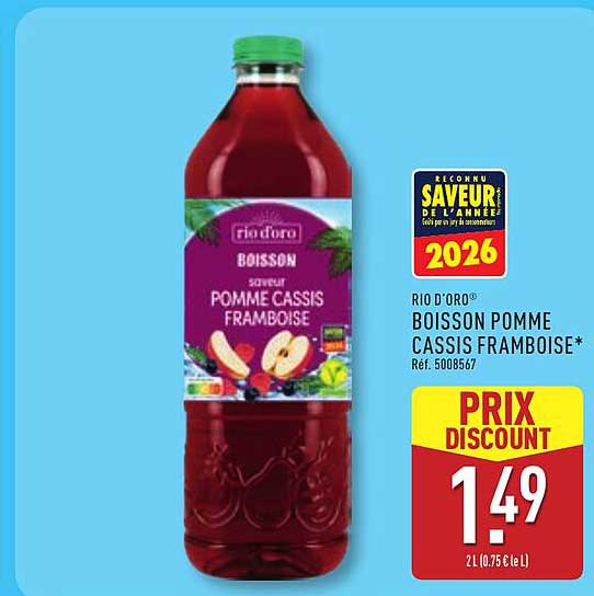 RIO D'ORO® BOISSON POMME CASSIS FRAMBOISE*