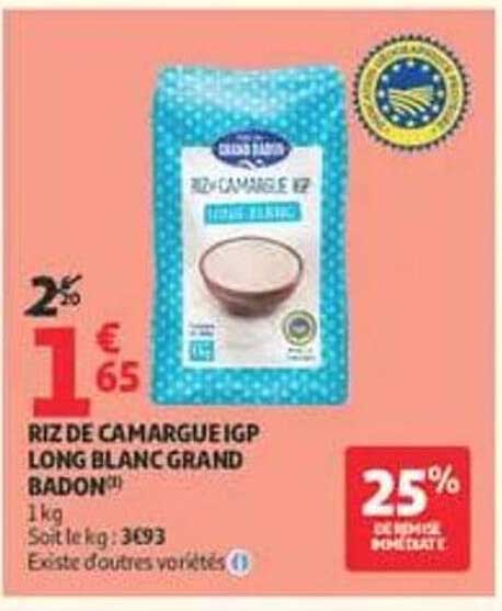 RIZ DE CAMARGUE IGP LONG BLANC GRAND BARDON