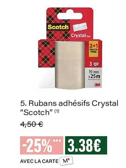 Rubans adhésifs Crystal “Scotch”