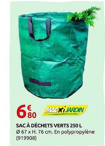 SAC À DÉCHETS VERTS 250 L