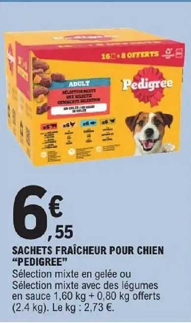 SACHETS FRAÎCHEUR POUR CHIEN “PEDIGREE”