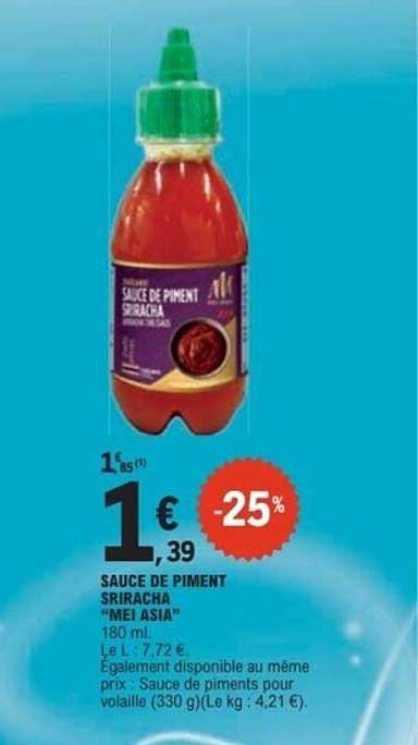 SAUCE DE PIMENT SRIRACHA “MEI ASIA”