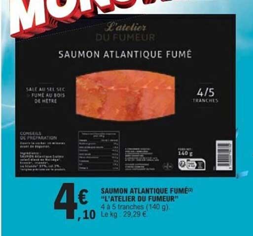 SAUMON ATLANTIQUE FUMÉ