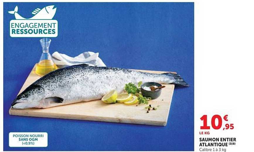 SAUMON ENTIER ATLANTIQUE