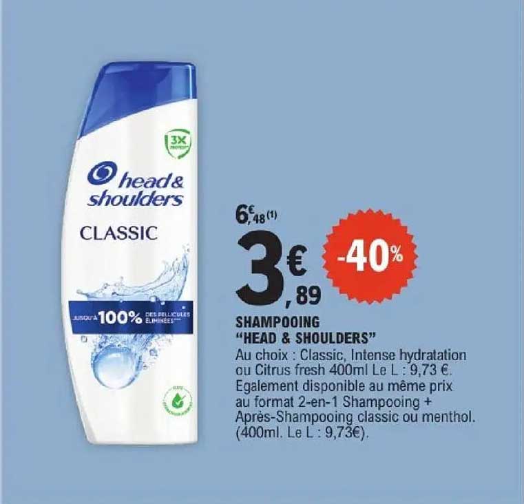 SHAMPOOING “HEAD & SHOULDERS”