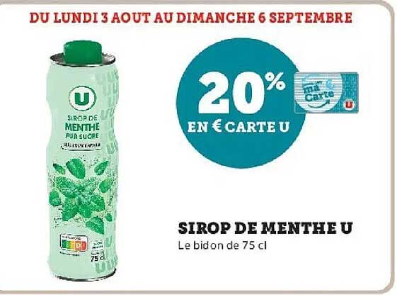 SIROP DE MENTHE U