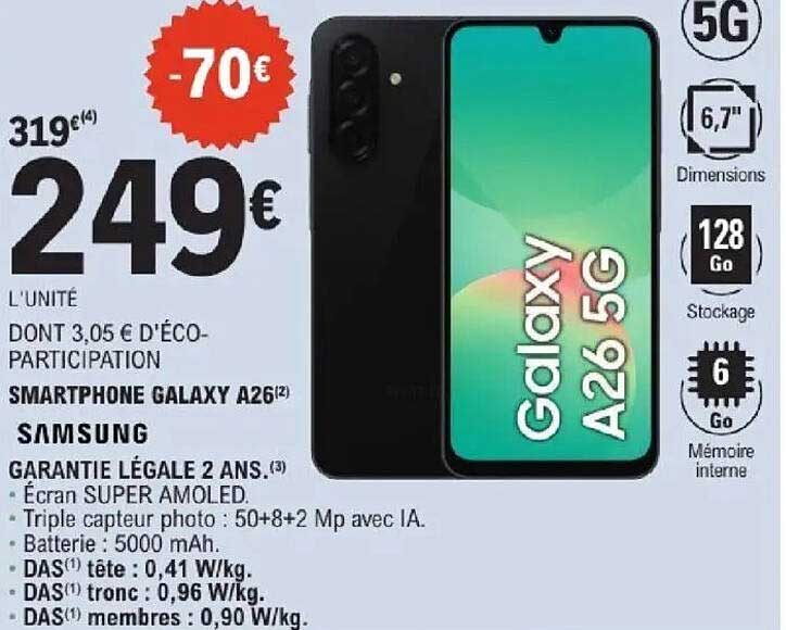 SMARTPHONE GALAXY A26 5G