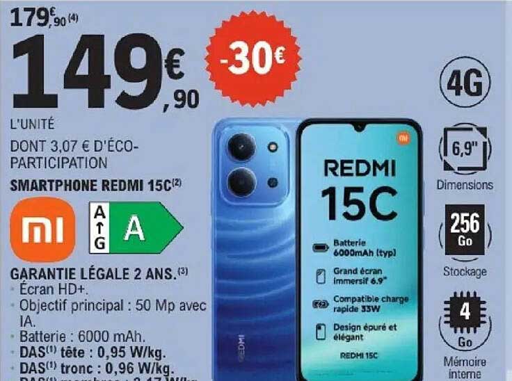 SMARTPHONE REDMI 15C