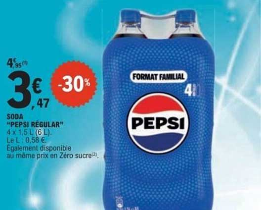 SODA "PEPSI REGULAR" 4 x 1,5 L (6 L)