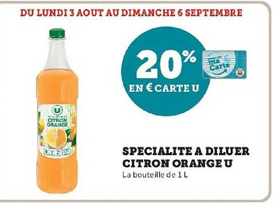 SPECIALITE A DILUER CITRON ORANGE U