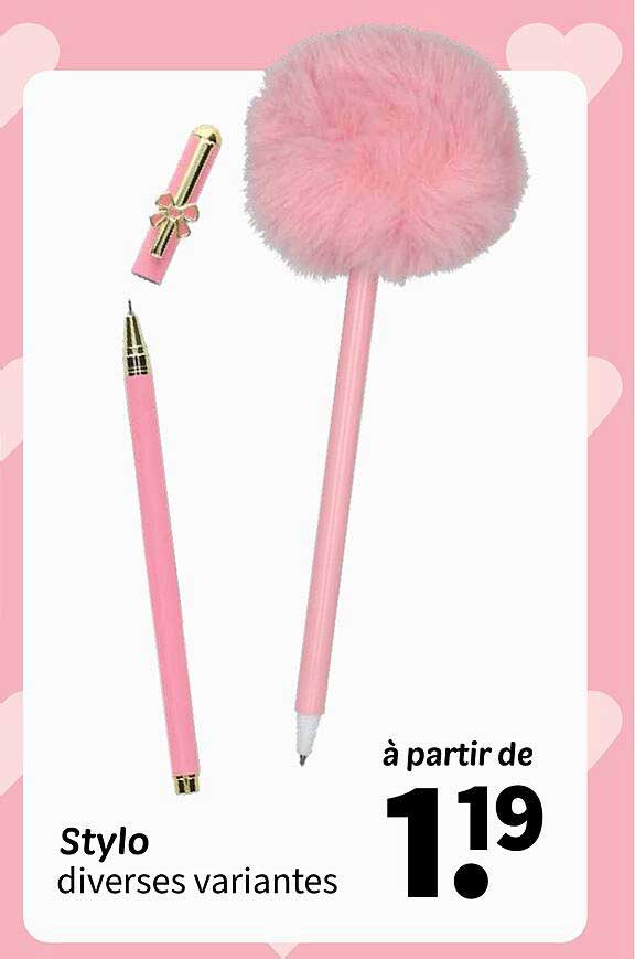 Stylo diverses variantes