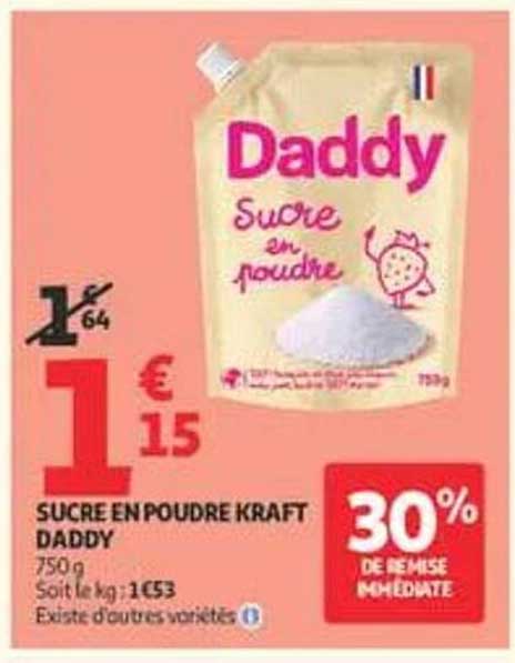 SUCRE EN POUDRE KRAFT DADDY 750 g