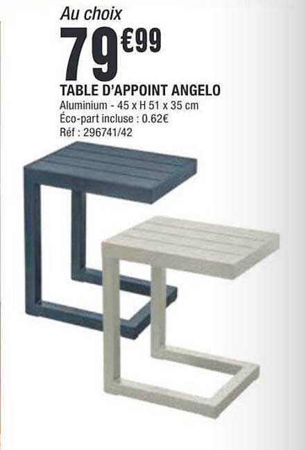 TABLE D'APPOINT ANGELO