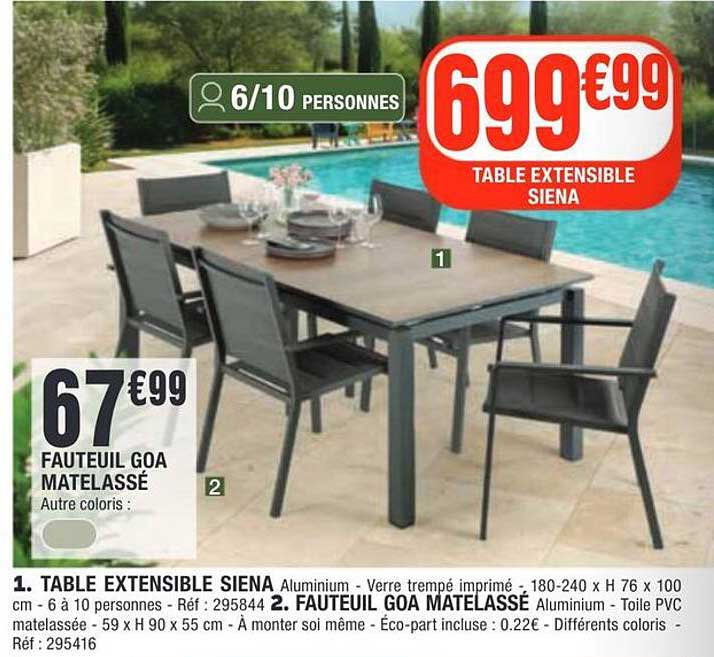 TABLE EXTENSIBLE SIENA