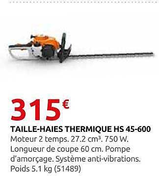 TAILLE-HAIES THERMIQUE HS 45-600