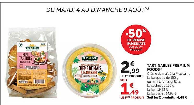 TARTINABLES PREMIUM FOODS