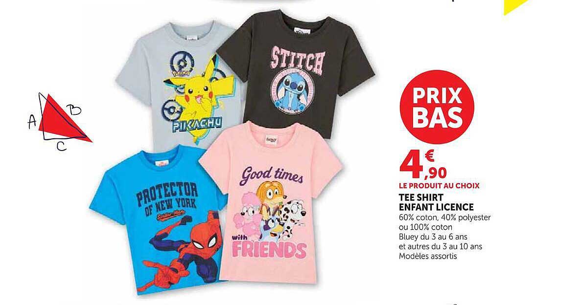 TEE SHIRT ENFANT LICENCE
