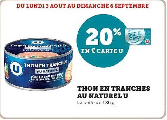 THON EN TRANCHES AU NATUREL U
