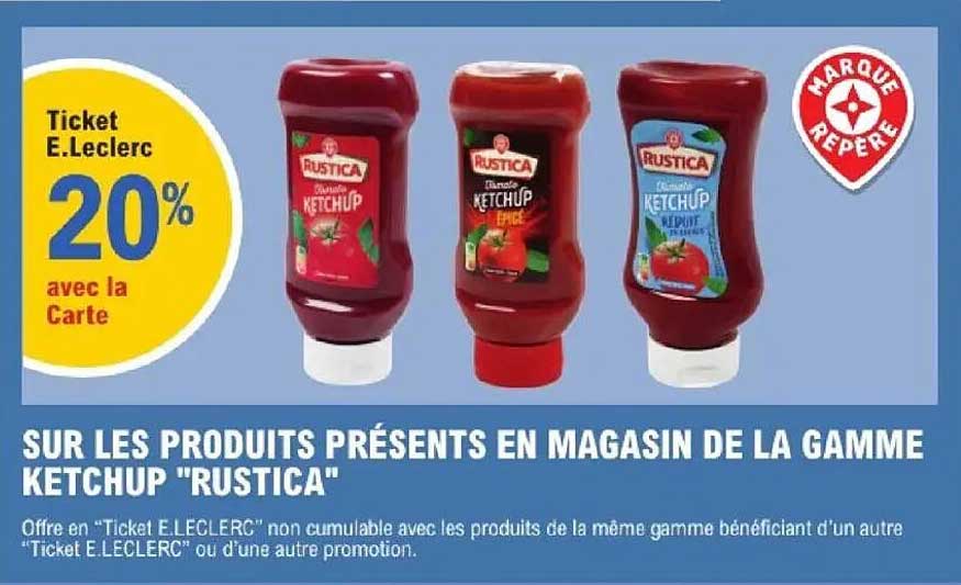 Ticket E.Leclerc 20% avec la Carte