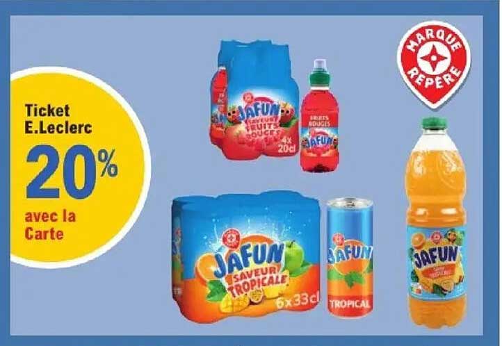 Ticket E.Leclerc 20% avec la Carte