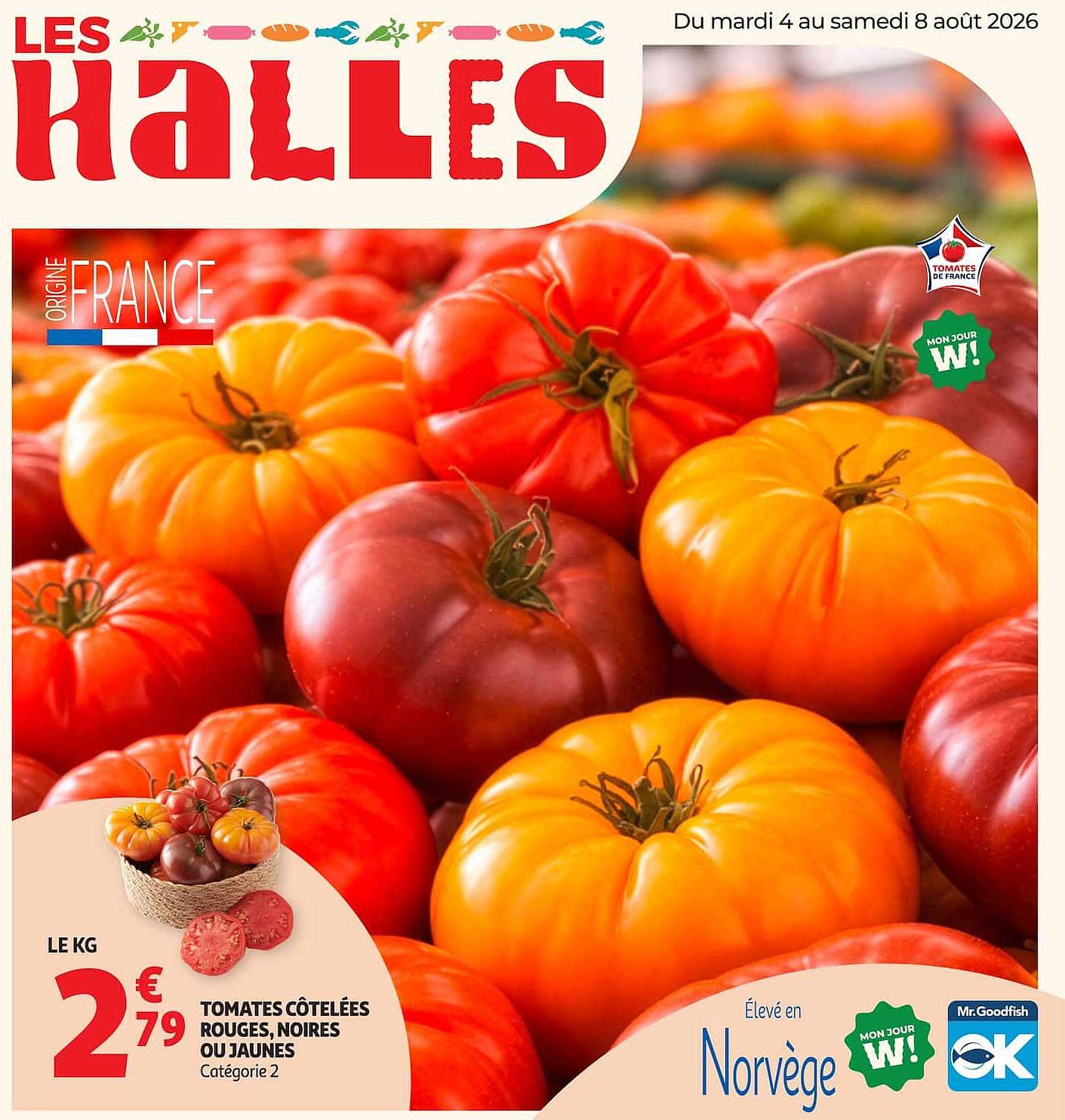 TOMATES CÔTELÉES ROUGES, NOIRES OU JAUNES