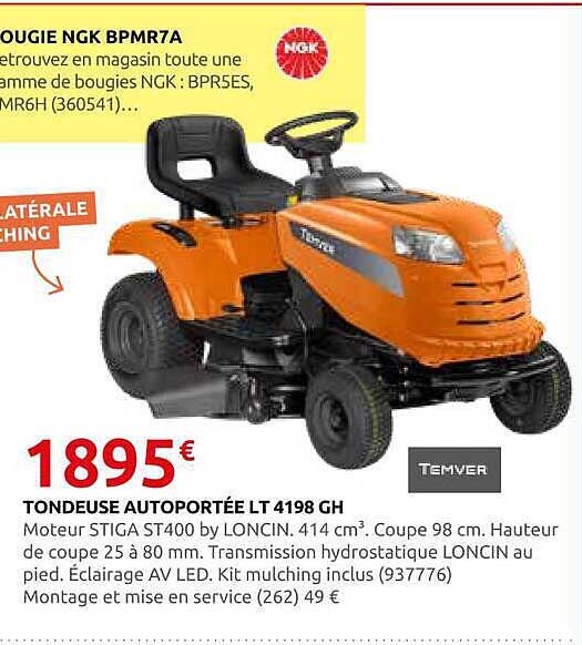 TONDEUSE AUTOPORTÉE LT 4198 GH